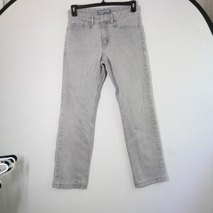 VTG‎ y2k SilverTab Gray Jeans Straight Leg Denim Sample Garment Women's 30x28